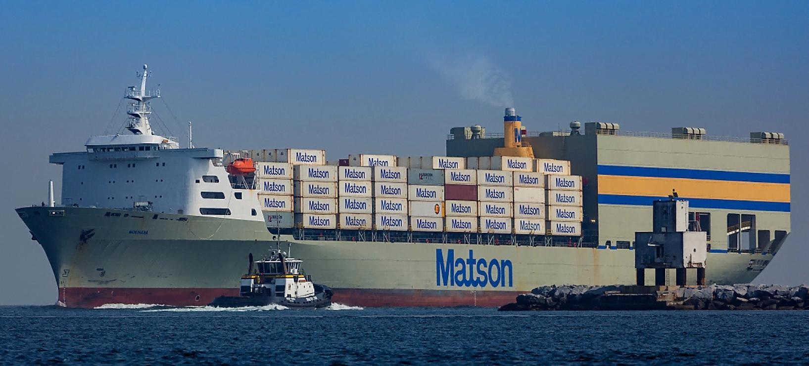 美国海运专线 Matson 集装箱船